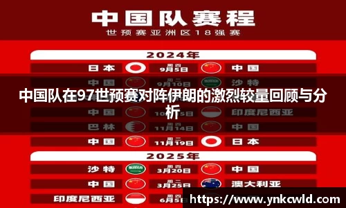 中国队在97世预赛对阵伊朗的激烈较量回顾与分析